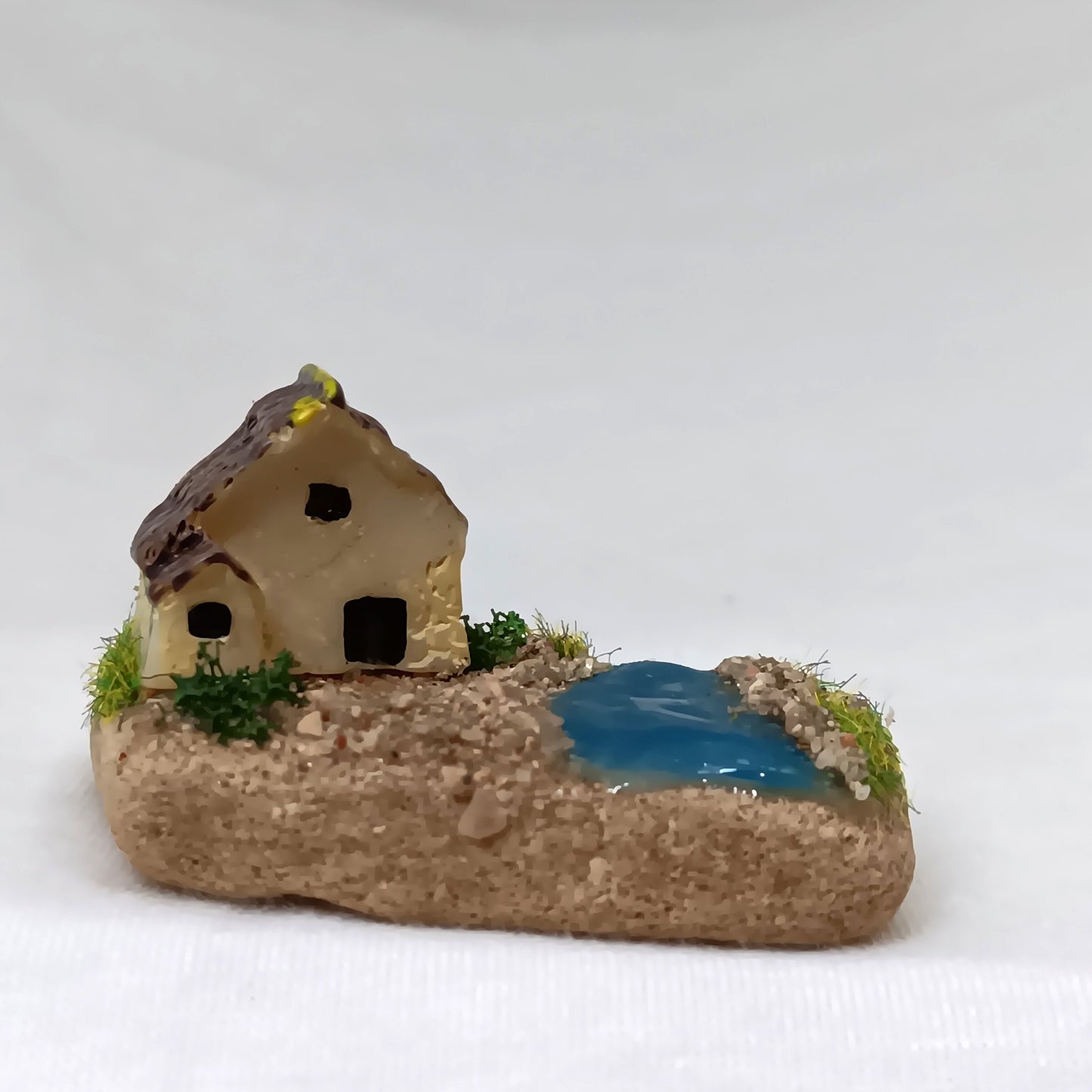 Tiny Fairy Garden For Your Dollhouse Yard or Garden Gnome Home 1:12 Scale Miniature Fairies Decor - The Waterside House