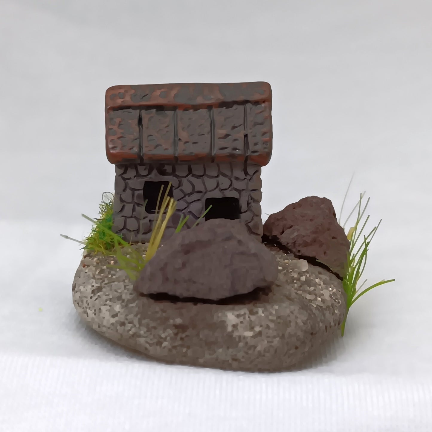 Tiny Fairy Garden For Your Dollhouse Yard or Garden Gnome Home 1:12 Scale Miniature Fairies Decor - The Stone House