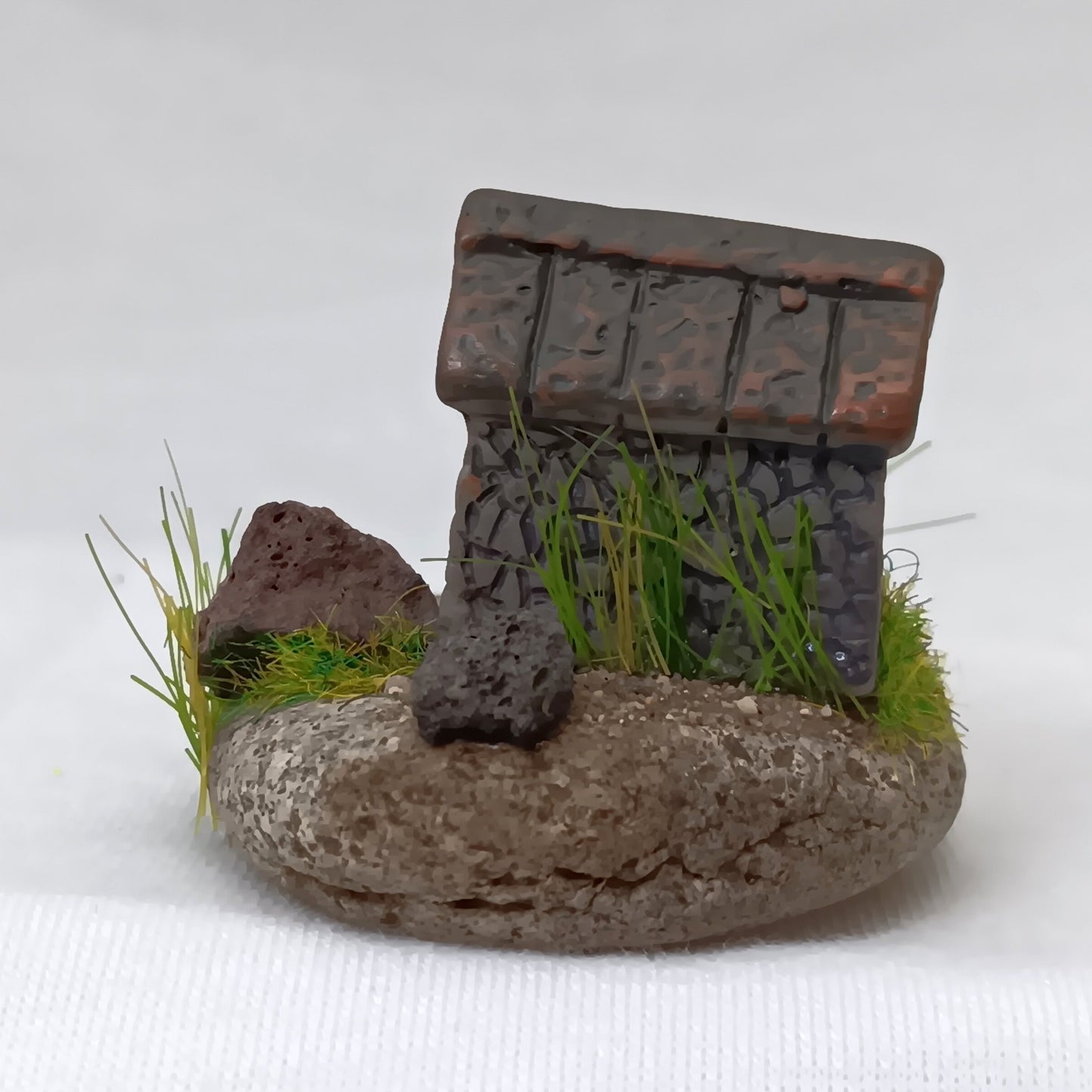 Tiny Fairy Garden For Your Dollhouse Yard or Garden Gnome Home 1:12 Scale Miniature Fairies Decor - The Stone House