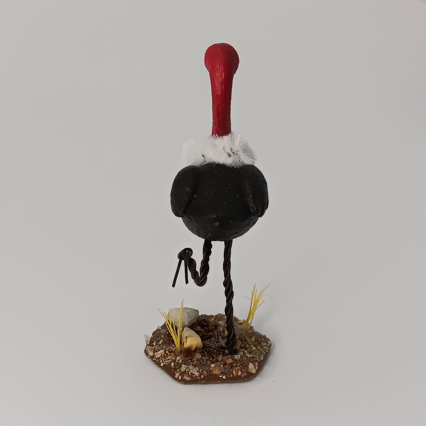 Vulture Lawn Flamingo Dollhouse Miniature - 1:12 Scale (Wings Down)